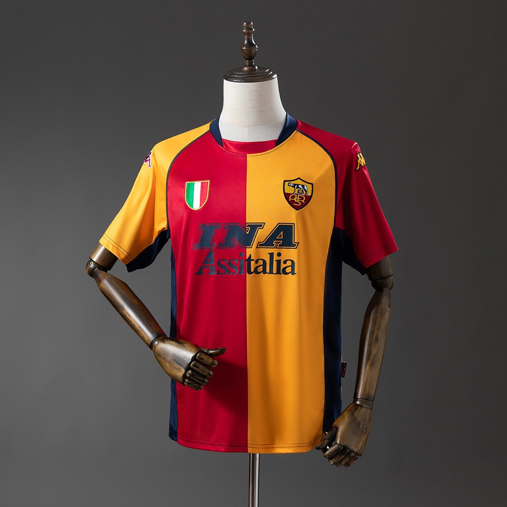 Maglia AS Roma Retro Gara Home Champions League 2001/2002