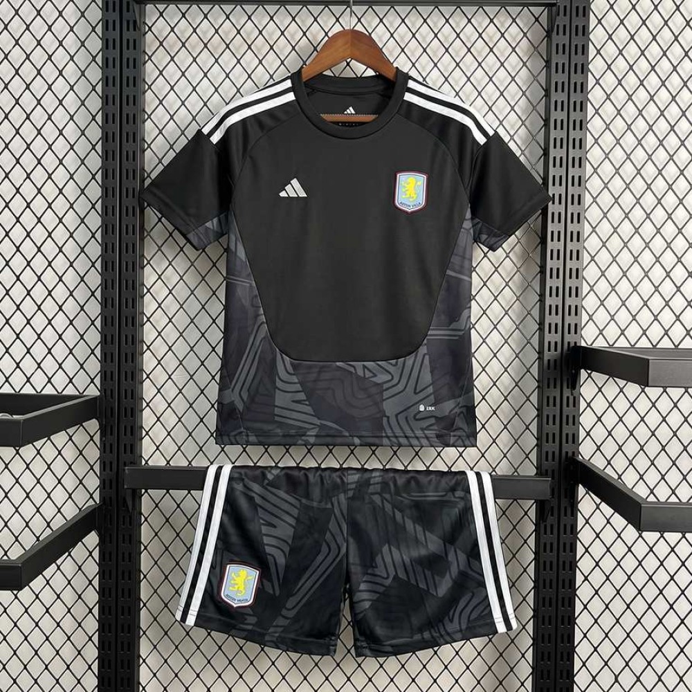 Maglia Aston Villa Bambino Portiere Black 2026/2027