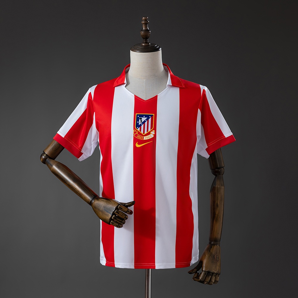 Maglia Atletico De Madrid Retro Gara Home Centenary 2003/2004