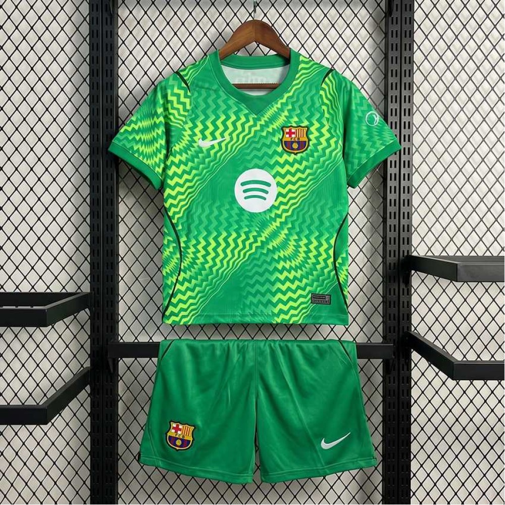 Maglia Barcelona Bambino Portiere Green 2026/2027