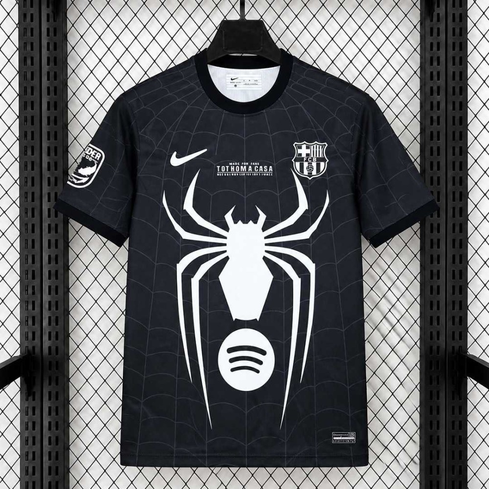 Maglia Barcelona x Spider Man Venom Black 2026/2027