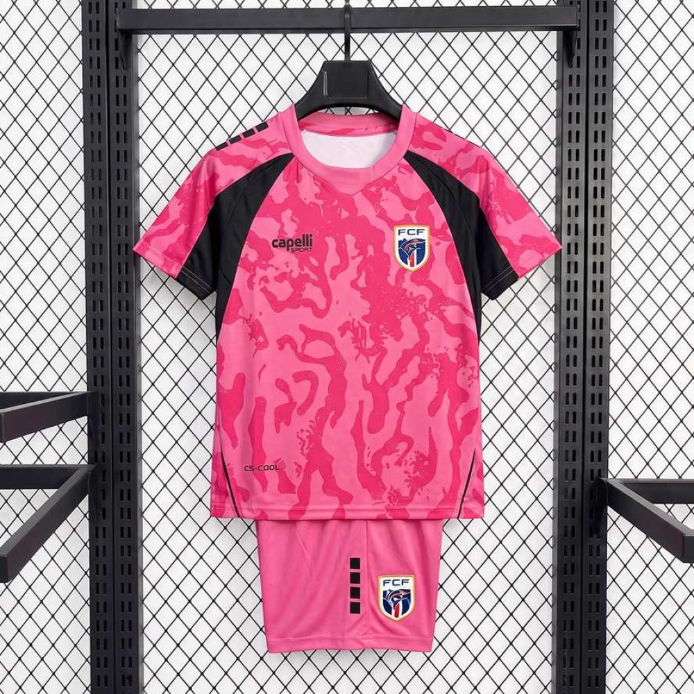 Maglia Capo Verde Bambino Portiere Pink 2026/2027