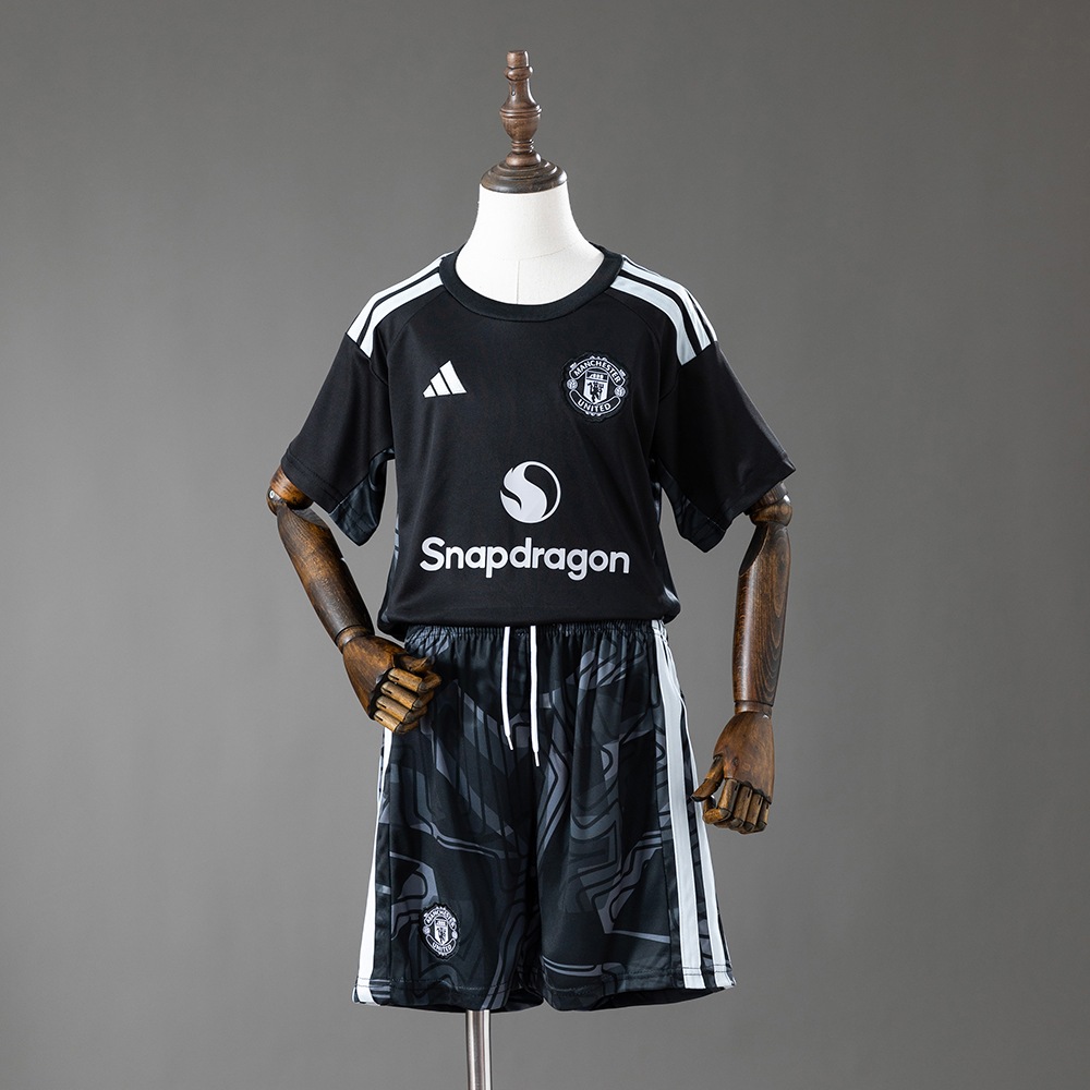 Maglia Manchester United Bambino Portiere Black 2026/2027
