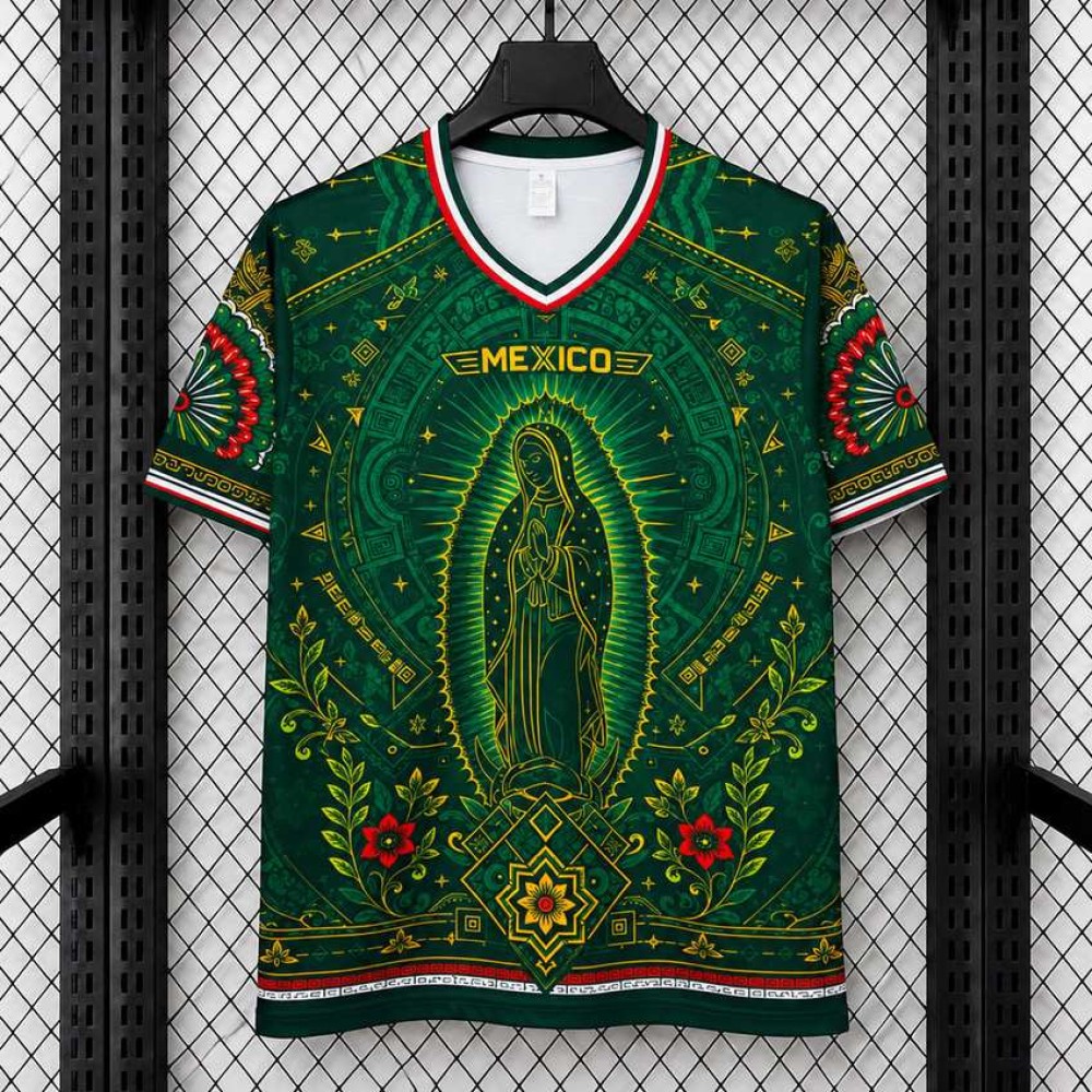 Maglia Messico Virgen De Guadalup Green 2026/2027