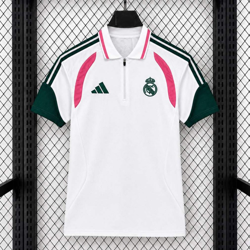 Maglia Real Madrid Champions League Travel Polo White 2026/2027