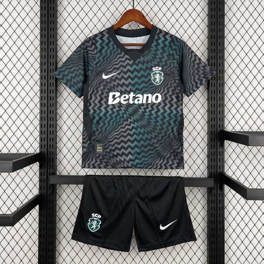 Maglia Sporting CP Bambino Portiere Black 2026/2027