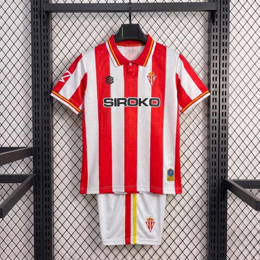 Maglia Sporting Gijon Bambino Gara Home 2026/2027