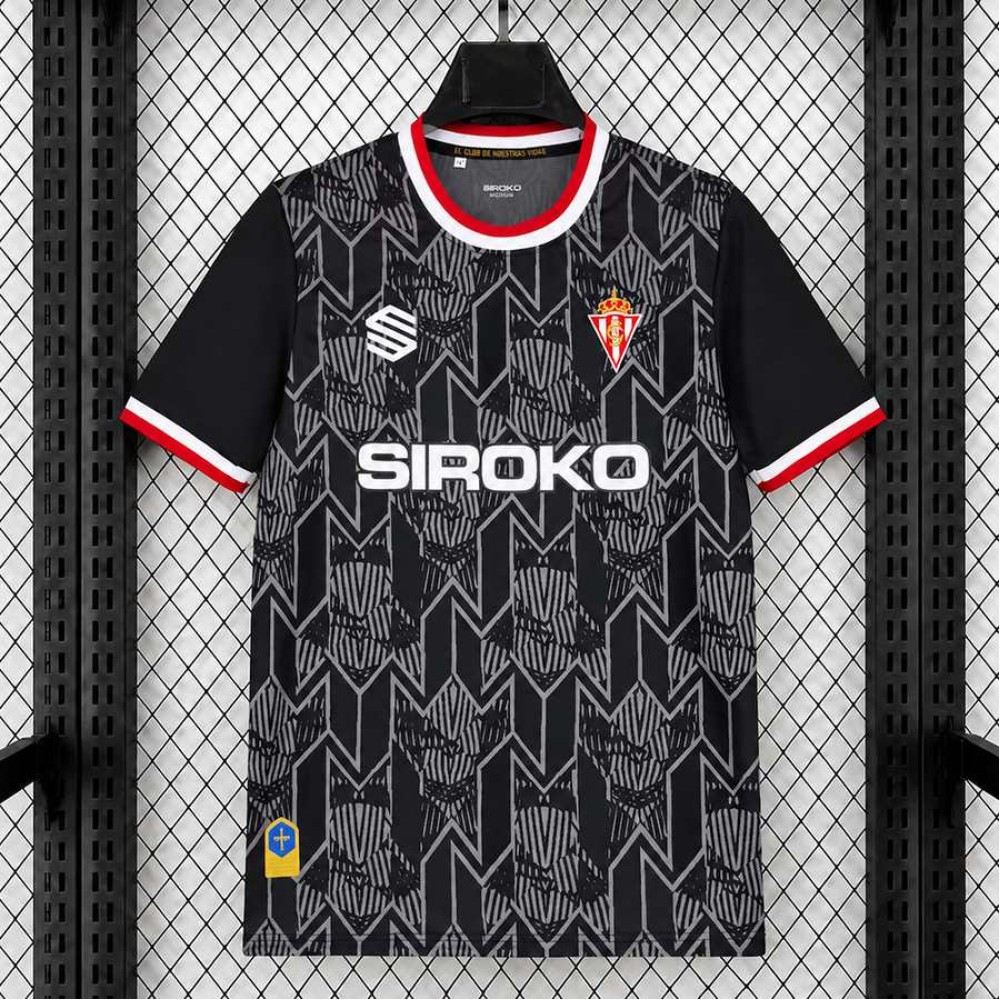Maglia Sporting Gijon Portiere Black 2026/2027