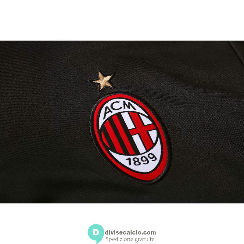 AC Milan Formazione Felpa Black + Pantaloni 2020/2021
