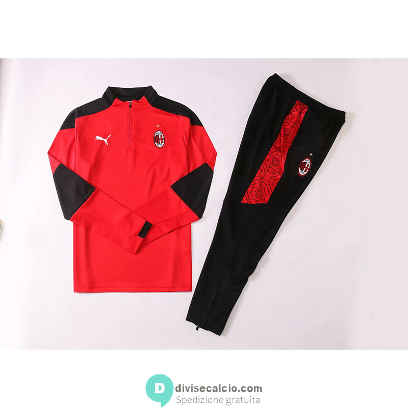 AC Milan Formazione Felpa Red + Pantaloni 2020/2021