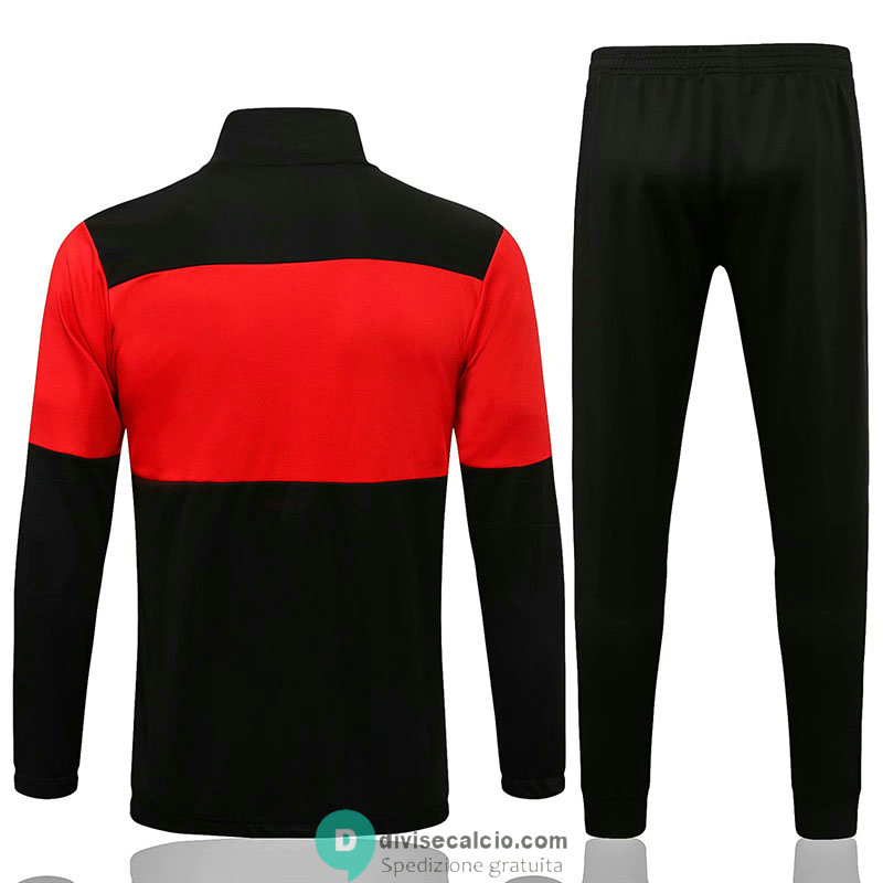 AC Milan Giacca Black Red + Pantaloni Black Red 2021/2022