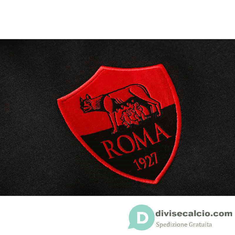 AS Roma Giacca Cappuccio Black + Pantaloni Black 2019/2020