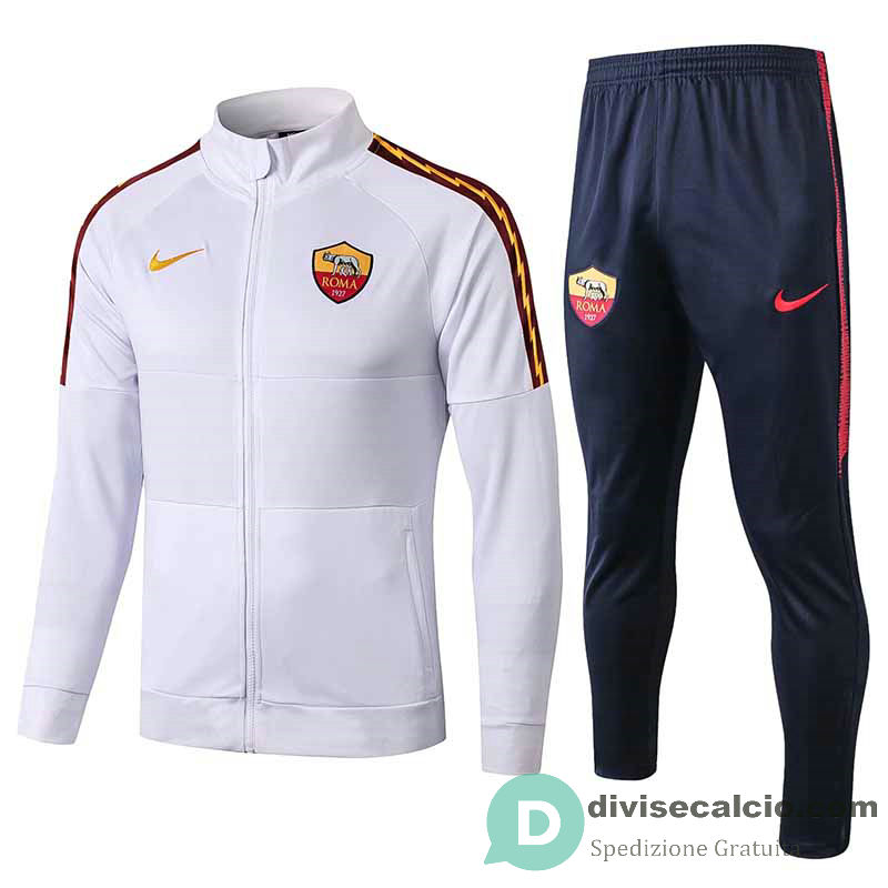 AS Roma Giacca White + Pantaloni 2019/2020