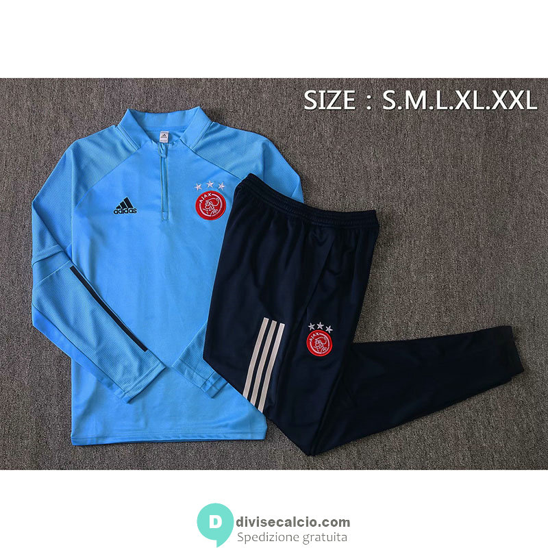 Ajax Formazione Felpa Blue + Pantaloni 2020/2021