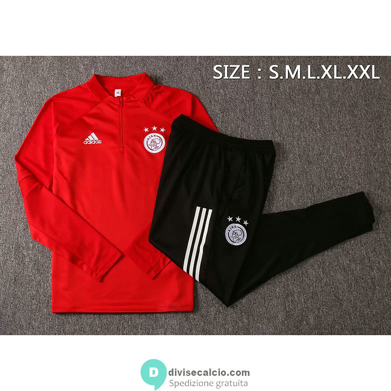 Ajax Formazione Felpa Red + Pantaloni 2020/2021
