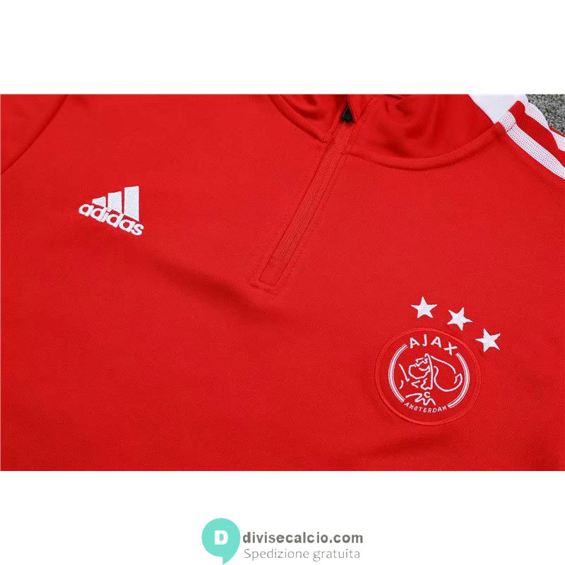 Ajax Formazione Felpa Red + Pantaloni Red 2021/2022