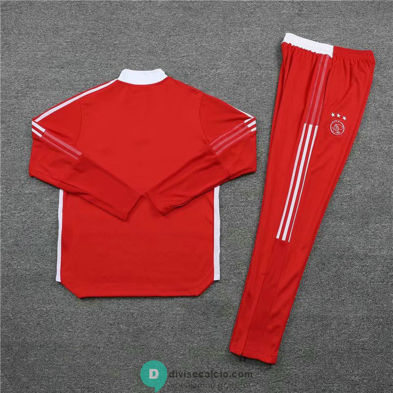 Ajax Formazione Felpa Red + Pantaloni Red 2021/2022