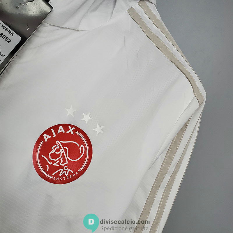 Ajax Giacca A Vento Black White 2021/2022