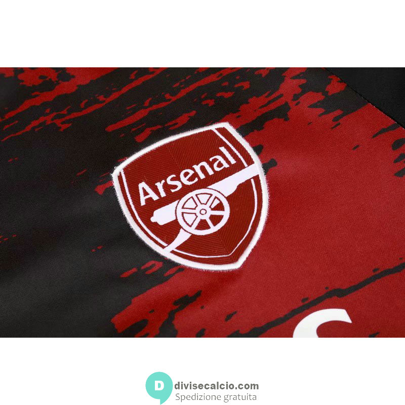 Arsenal Formazione Felpa Black Red + Pantaloni 2020/2021