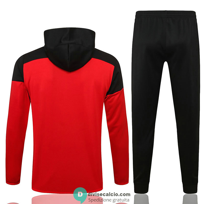 Arsenal Giacca Cappuccio Red I + Pantaloni Black I 2022/2023