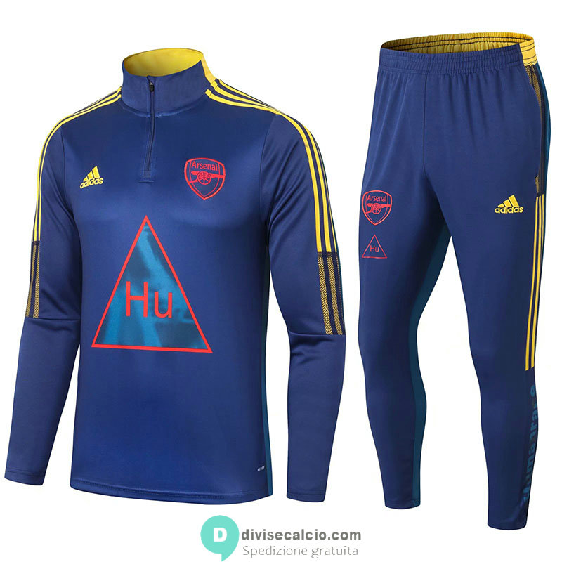 Arsenal x Humanrace Formazione Felpa Blue+ Pantaloni 2020/2021