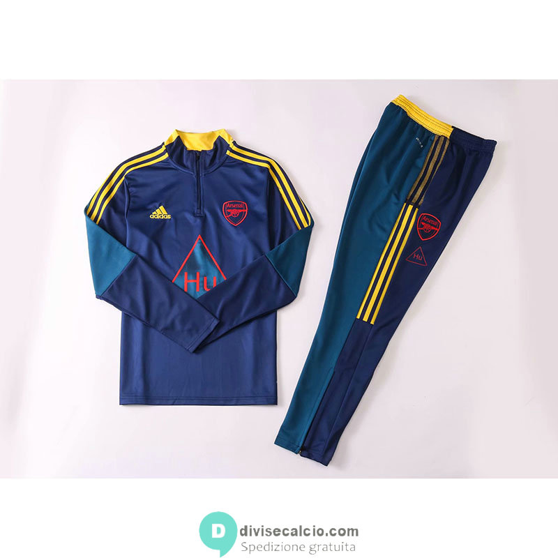 Arsenal x Humanrace Formazione Felpa Blue+ Pantaloni 2020/2021