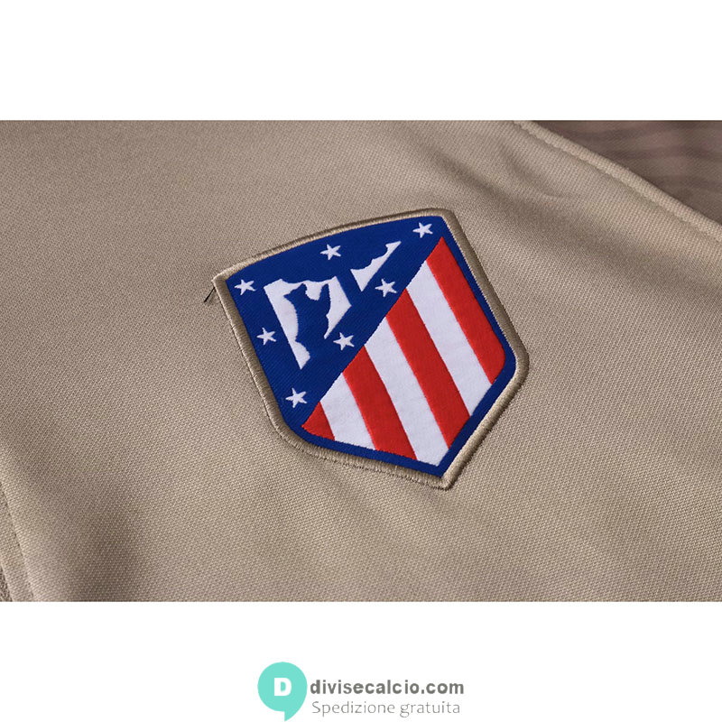 Atletico De Madrid Formazione Felpa Khaki + Pantaloni 2020/2021