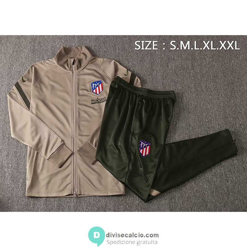 Atletico De Madrid Giacca Khaki + Pantaloni 2020/2021