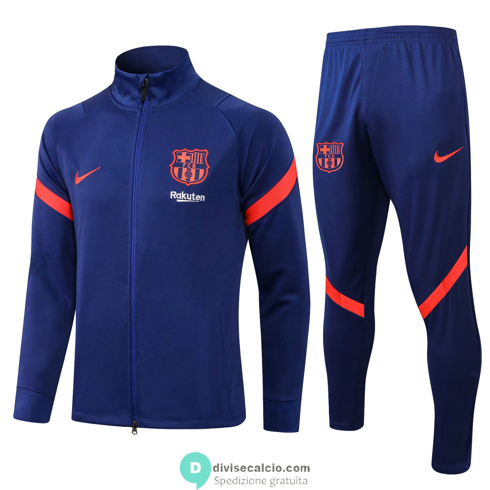 Barcelona Giacca Sharp Blue + Pantaloni 2021/2022