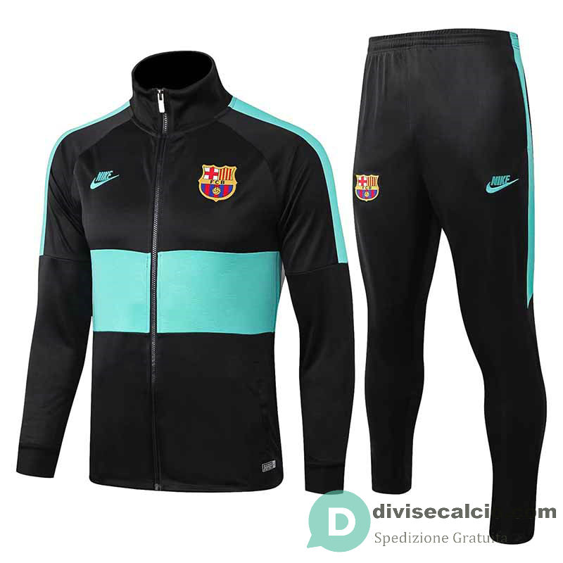 Barcelona Giacca Black Green + Pantaloni 2019/2020