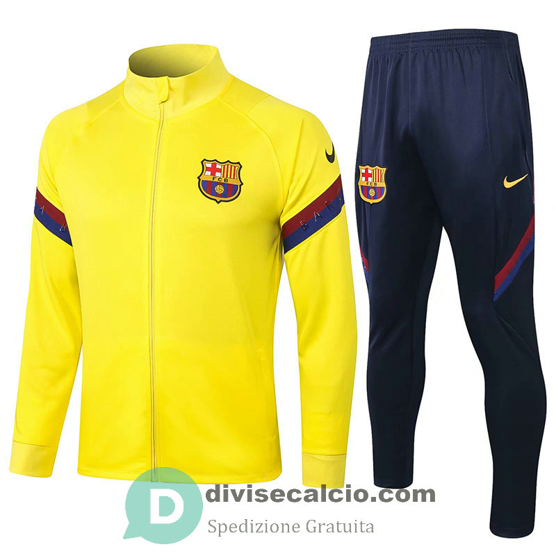 Barcelona Giacca Yellow + Pantaloni 2020/2021