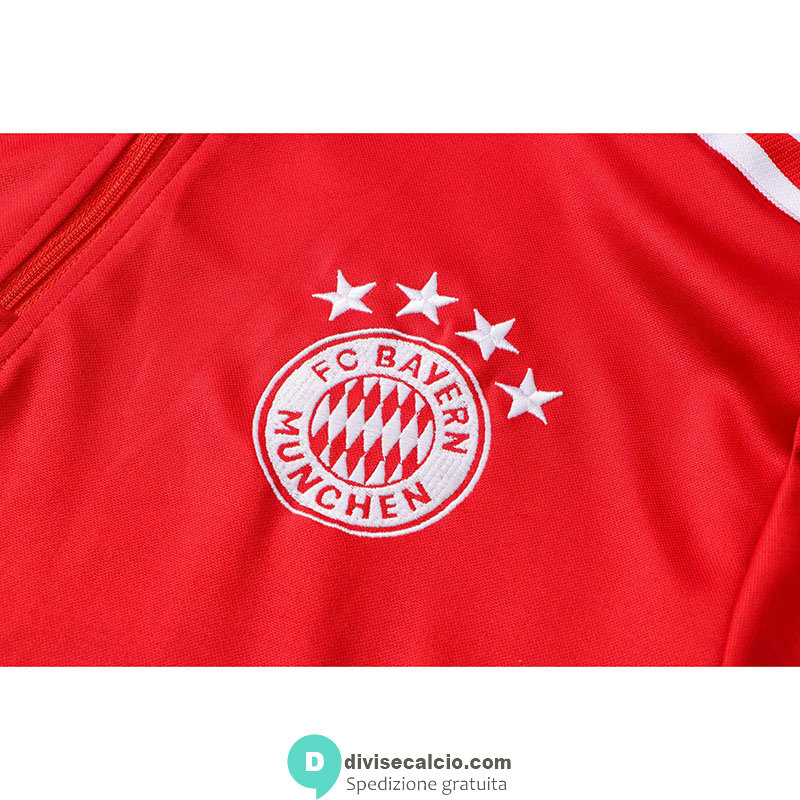 Bayern Munich Formazione Felpa Red II + Pantaloni Black II 2021/2022