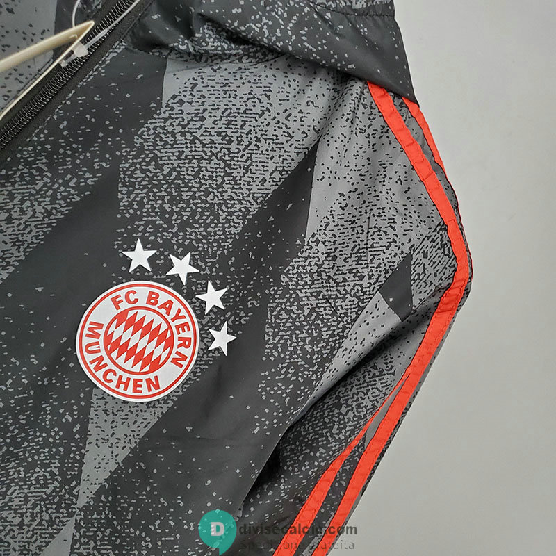 Bayern Munich Giacca A Vento Black Pattern 2021/2022