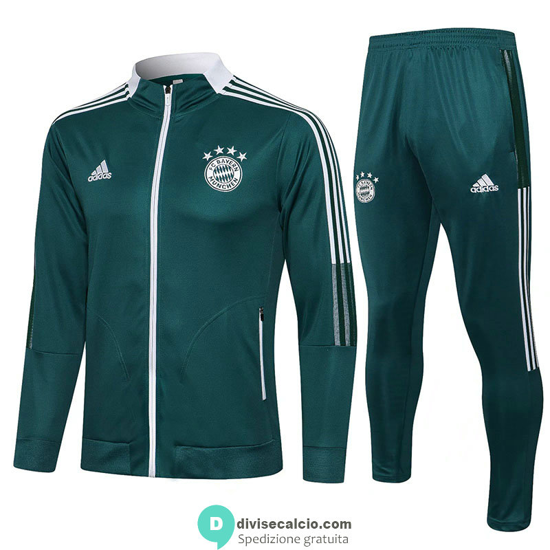 Bayern Munich Giacca Green III + Pantaloni Green 2021/2022