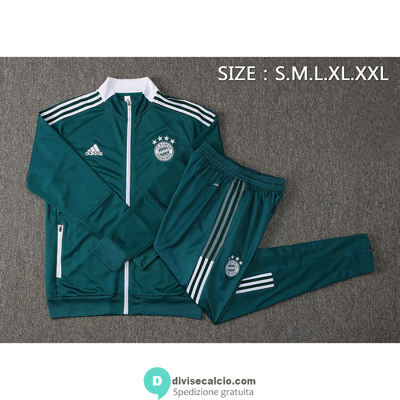 Bayern Munich Giacca Green III + Pantaloni Green 2021/2022