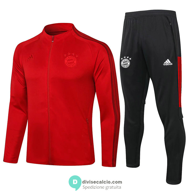 Bayern Munich Giacca Red + Pantaloni 2020/2021