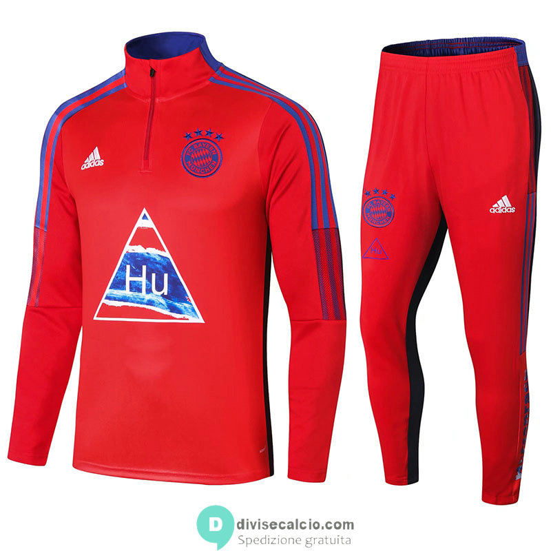 Bayern Munich x Humanrace Formazione Felpa Red+ Pantaloni 2020/2021