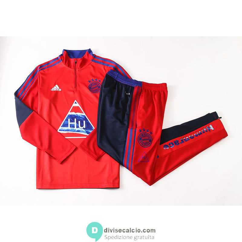 Bayern Munich x Humanrace Formazione Felpa Red+ Pantaloni 2020/2021