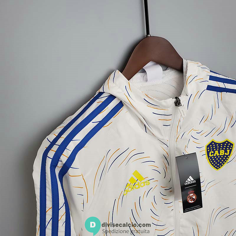 Boca Juniors Chaqueta Rompevientos White III 2021/2022