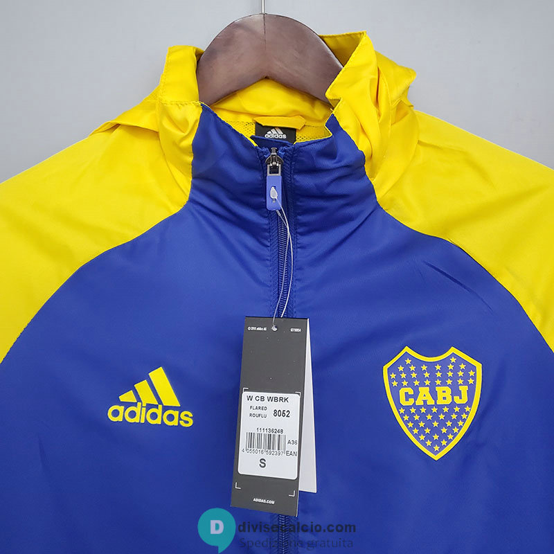 Boca Juniors Giacca A Vento Blue Yellow 2021/2022