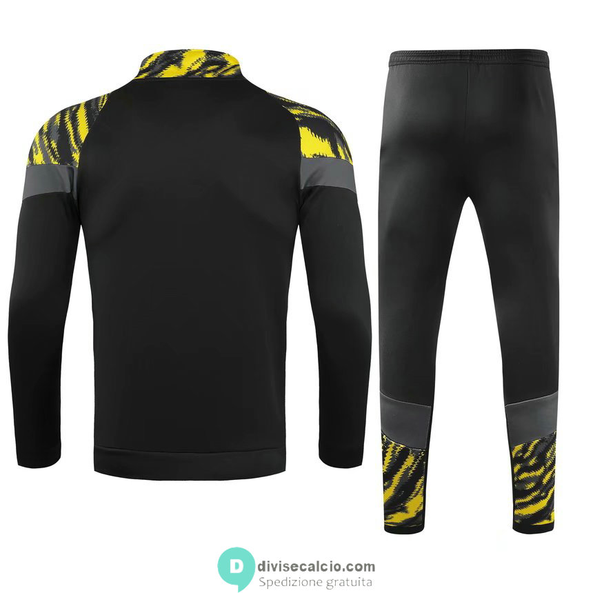 Borussia Dortmund Giacca Black Yellow + Pantaloni Black 2021/2022