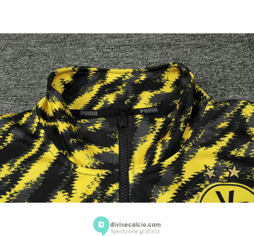 Borussia Dortmund Giacca Black Yellow + Pantaloni Black 2021/2022