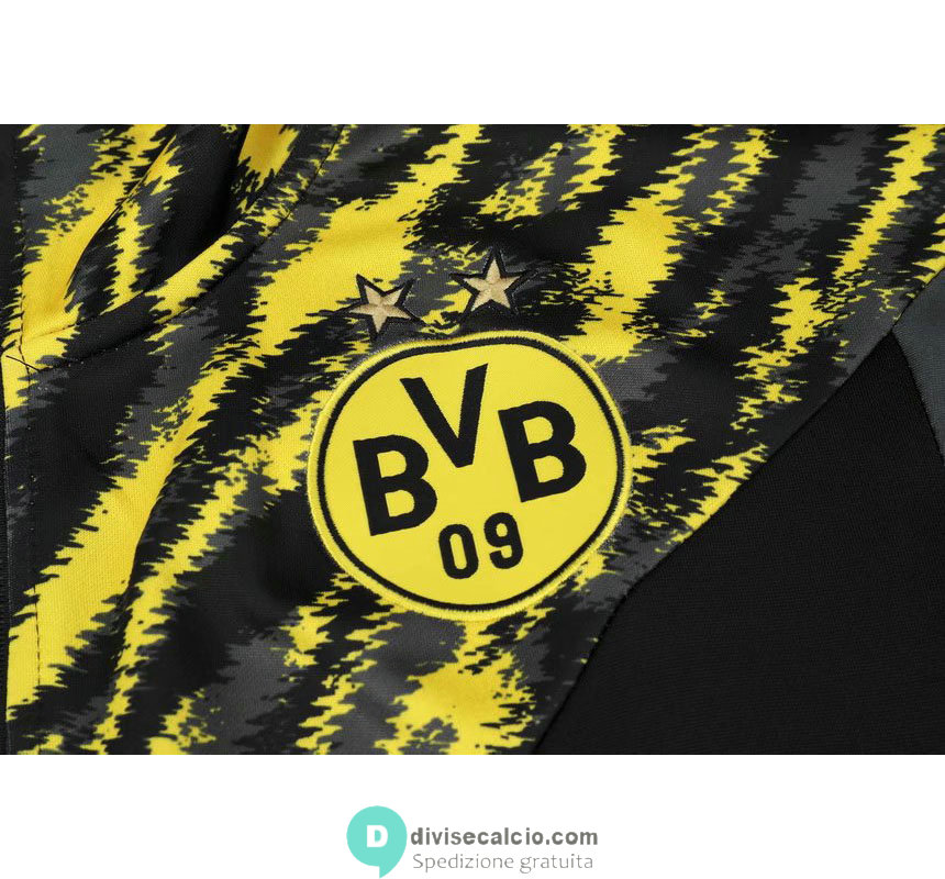 Borussia Dortmund Giacca Black Yellow + Pantaloni Black 2021/2022