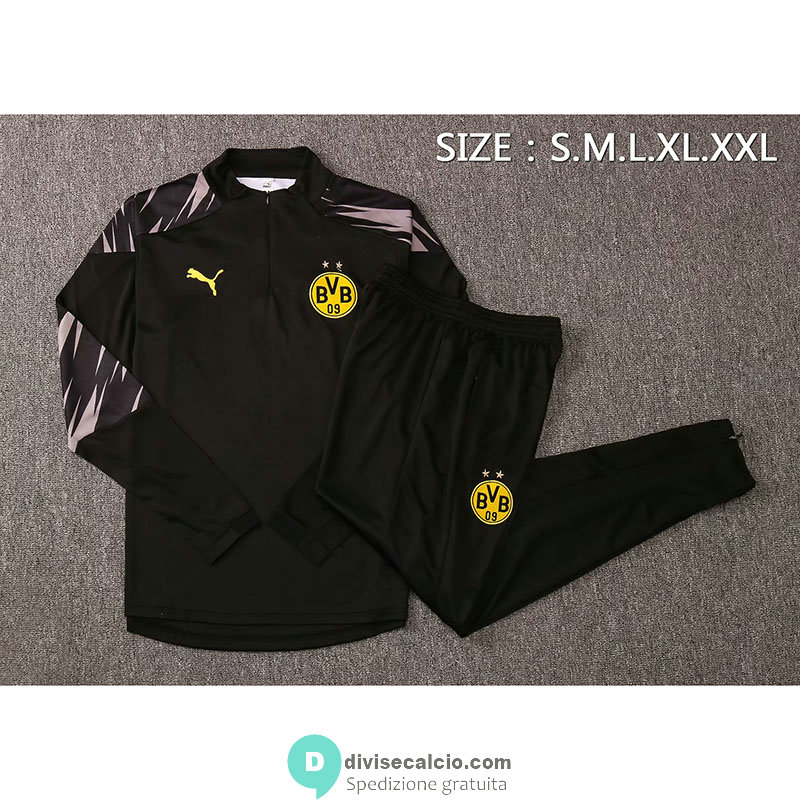 Borussia Dortmund Formazione Felpa Black + Pantaloni 2020/2021