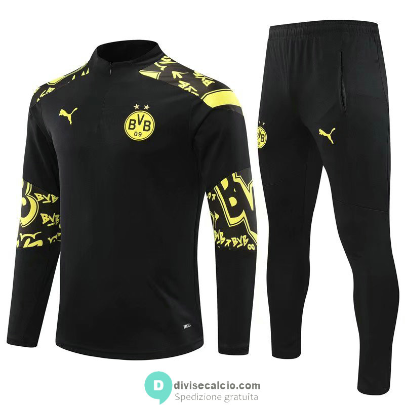 Borussia Dortmund Formazione Felpa Yellow Black + Pantaloni 2020/2021