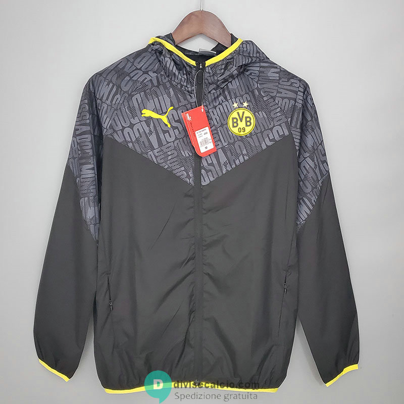 Borussia Dortmund Giacca A Vento Black Grey 2021/2022