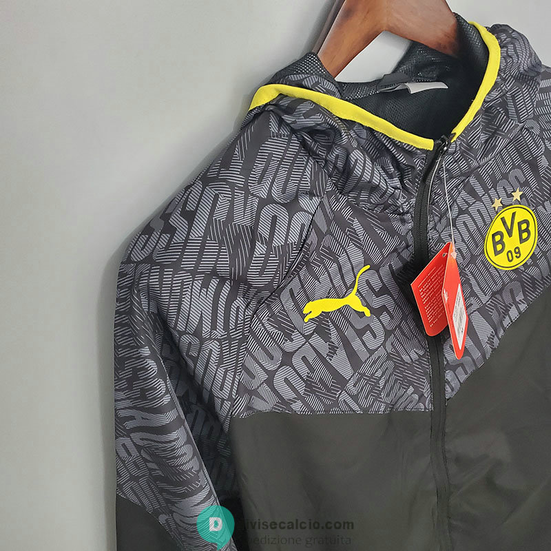 Borussia Dortmund Giacca A Vento Black Grey 2021/2022