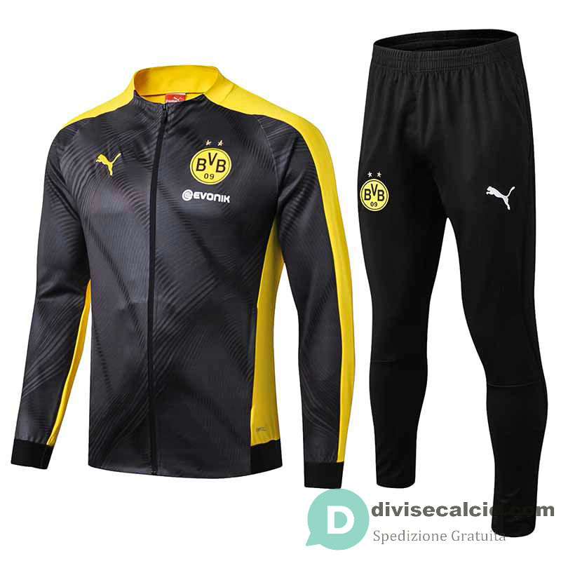 Borussia Dortmund Giacca Black Yellow + Pantaloni 2019/2020