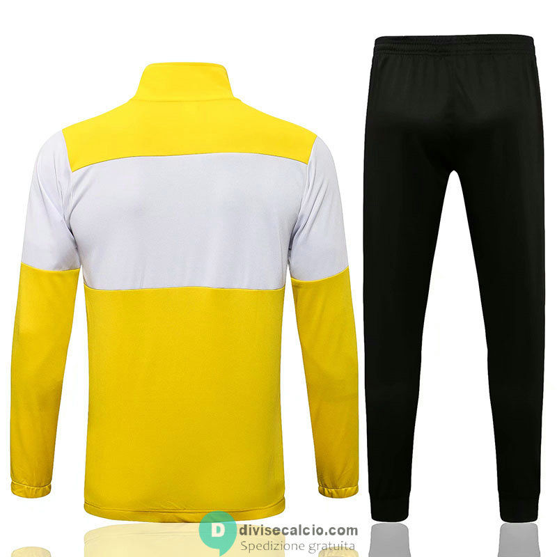 Borussia Dortmund Giacca Yellow White + Pantaloni Black 2021/2022