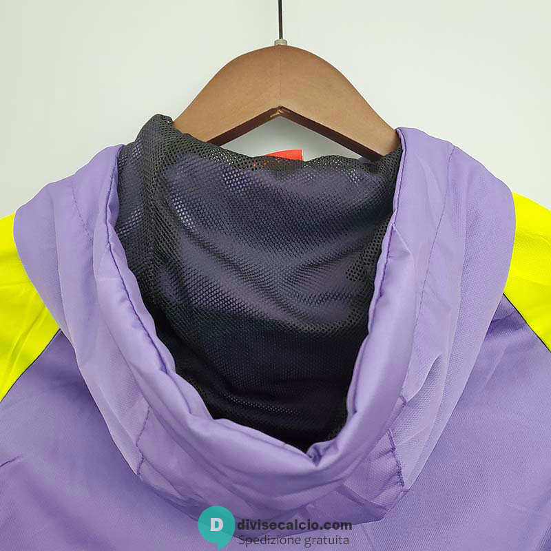 Brasile Chaqueta Rompevientos Purple Black II 2021/2022